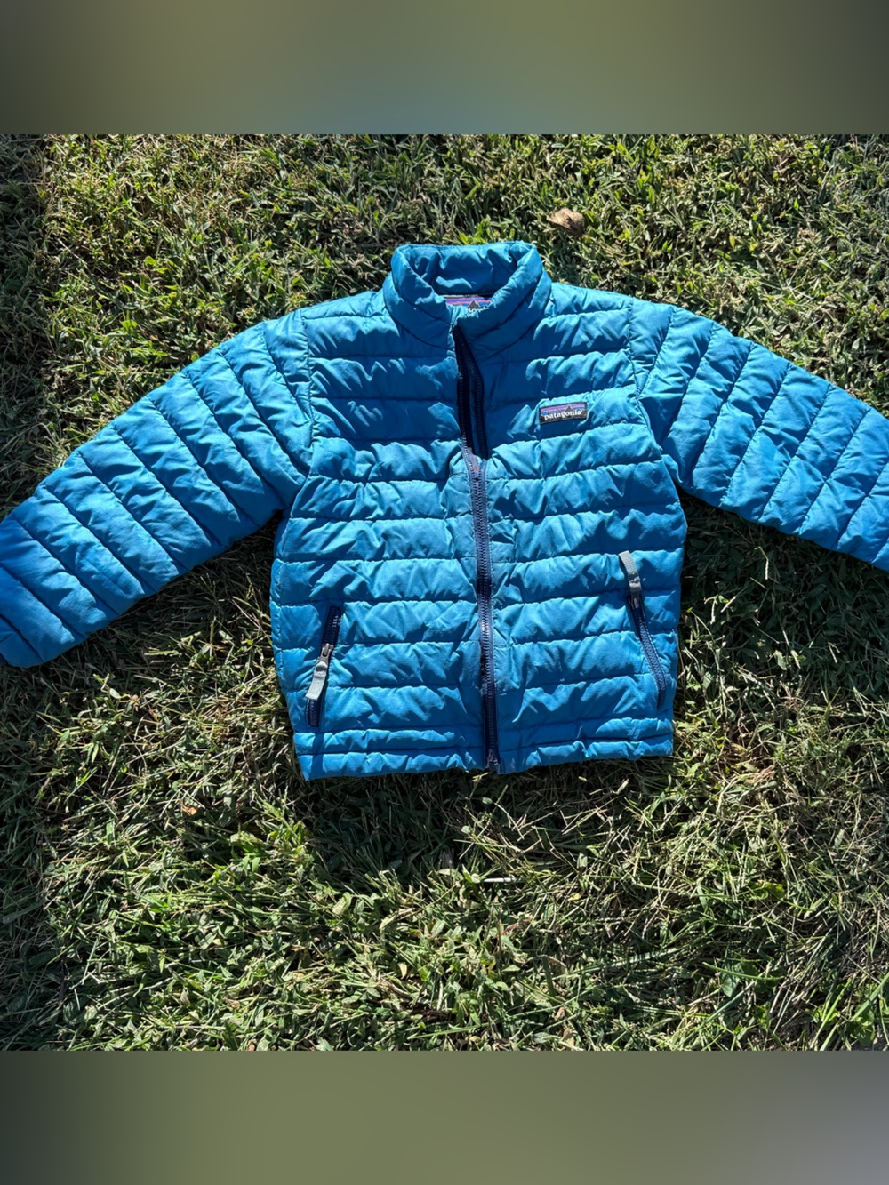 Patagonia Kids' Teal Blue Puffer Jacket